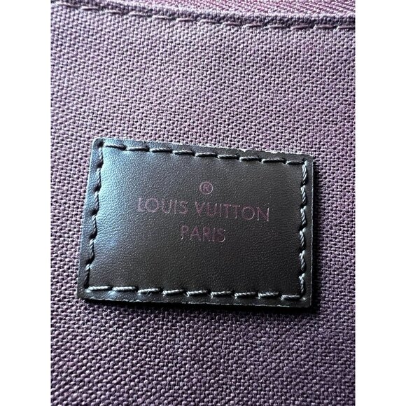 Louis Vuitton Damier Ebene Canvas Crossbody Bag With Gold Hardware & Adjustable - Picture 10 of 11